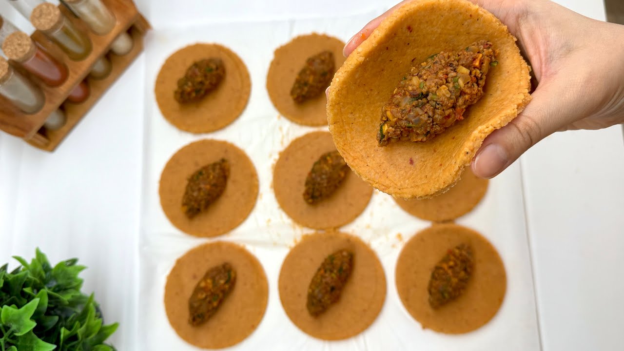 😱İÇLİ KÖFTE YAPIMI HİÇ BU KADAR KOLAY OLMAMIŞTI❗️HERKES BÖYLE İÇLİ KÖFTE YAPABİLİR ✅Çiçekintarifleri