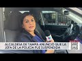 Suspenden a la jefa de la policía de Tampa Mary O'Connor tras incidente captado en cámara