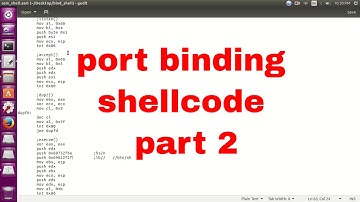 port binding shellcode  -  part 2