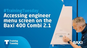 How to access the engineer menu screen on the Baxi 400, 600 and 800 boiler range