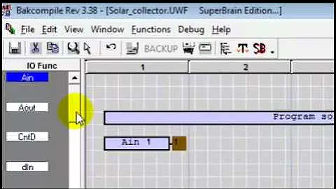 SuperBrain -Lesson 8- Program writing -Solar collector-