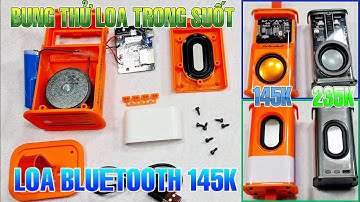 Test và bung loa Bluetooth trong suốt giá 145k trên Shopee