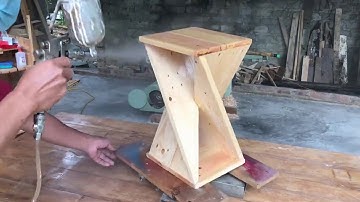 Excellent Woodworking Skills // How To Make A Unique Modern Twisted Pine Sign Board - DIY!