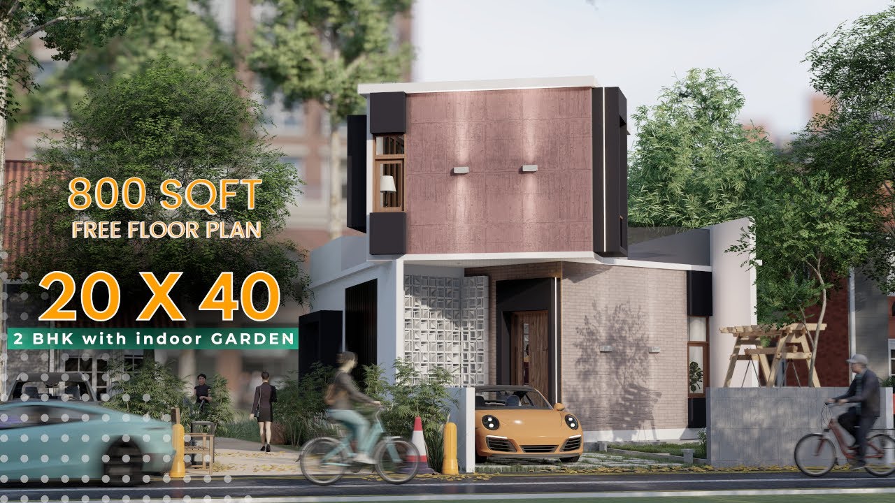 20 X 40 House Plan with Car Parking | 800 SQFT House Plan | 20 X 40 ...