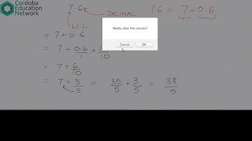 How to convert Decimals to fractions - Made Easy