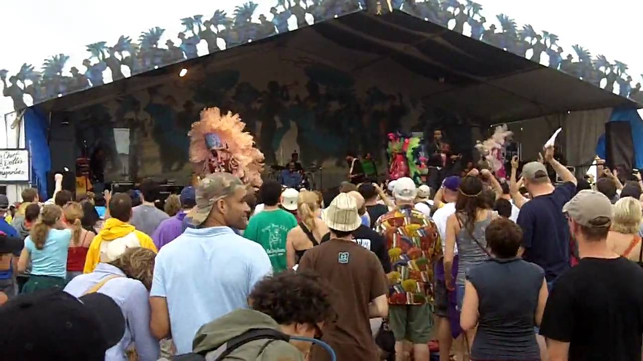 Big Chief Bo Dollis & Jr w/ the Wild Magnolias @ Jazz Fest - 5/2/2010
