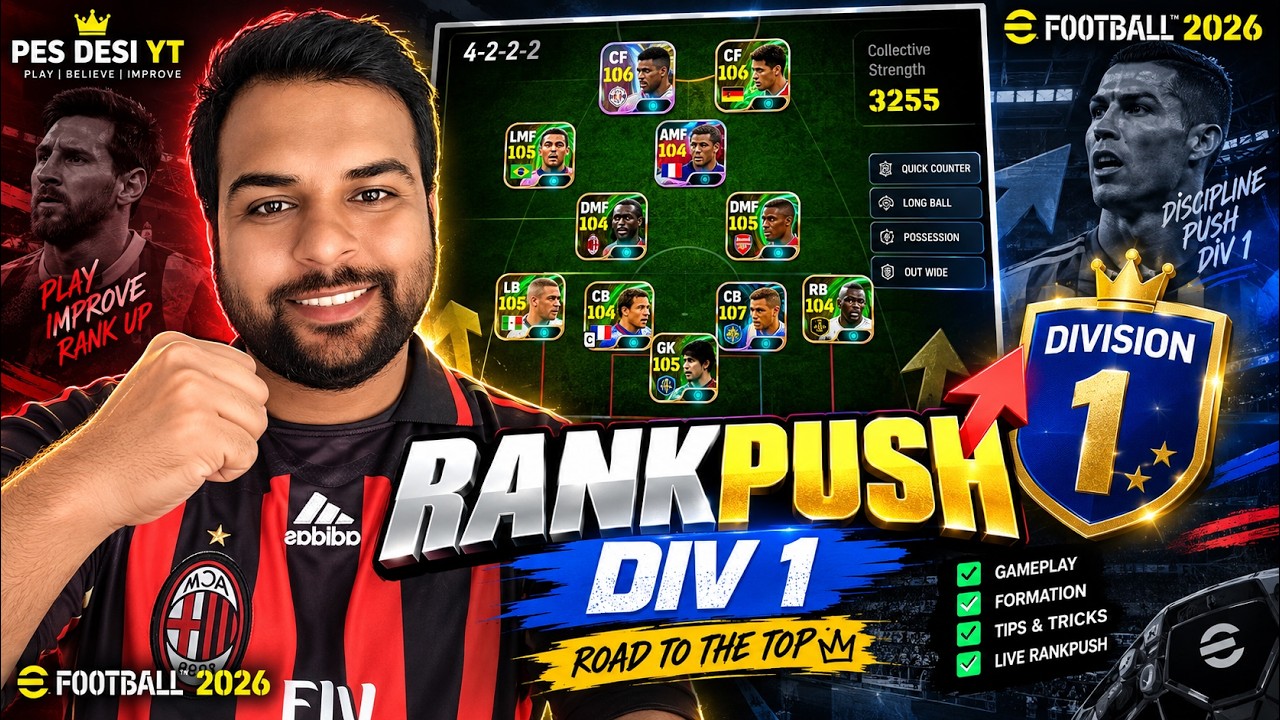 Rating Subscriber Squads & Div 1 Rankpush | eFootball 2027