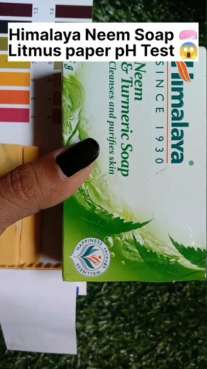 Himalaya Neem & Turmeric Soap🧼 pH Testing✨ pass or fail⁉️  #skincare#youtubeshorts#shorts#ashortaday
