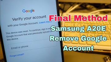 Final Method!!! Samsung A20e (SM-A202F). Remove Google Account. Bypass FRP. Easy and Free!