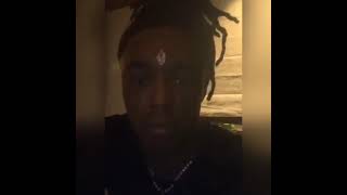 Lil Uzi Vert singing his song with 24million dollar pink diamond in his head