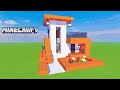 Beautiful Mini house in the style of Hi-Tech in MINECRAFT. How to Build a House in MINECRAFT