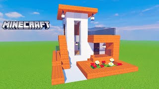Beautiful Mini house in the style of Hi-Tech in MINECRAFT. How to Build a House in MINECRAFT