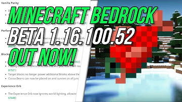 Minecraft Bedrock BETA 1.16.100.52 ✅ OUT NOW ! NEW COMMANDS! - Change Log - MCPE / Xbox / Windows