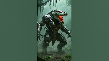 "Robot Meets Crocodile… What Happens Next? 🤖🐊🔥 #epicmoments  #shorts #reels #viralvideo