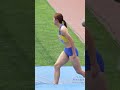 【柳田ひかり】女子走高跳宮崎県高校総体の覇者!大学の名を全国に広めたい!2024年日本選手権U20女子走高跳 #shorts