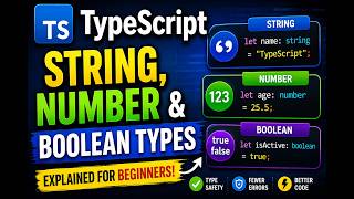 TypeScript String, Number and Boolean Types Explained TypeScript String, Number and Boolean Types Explained