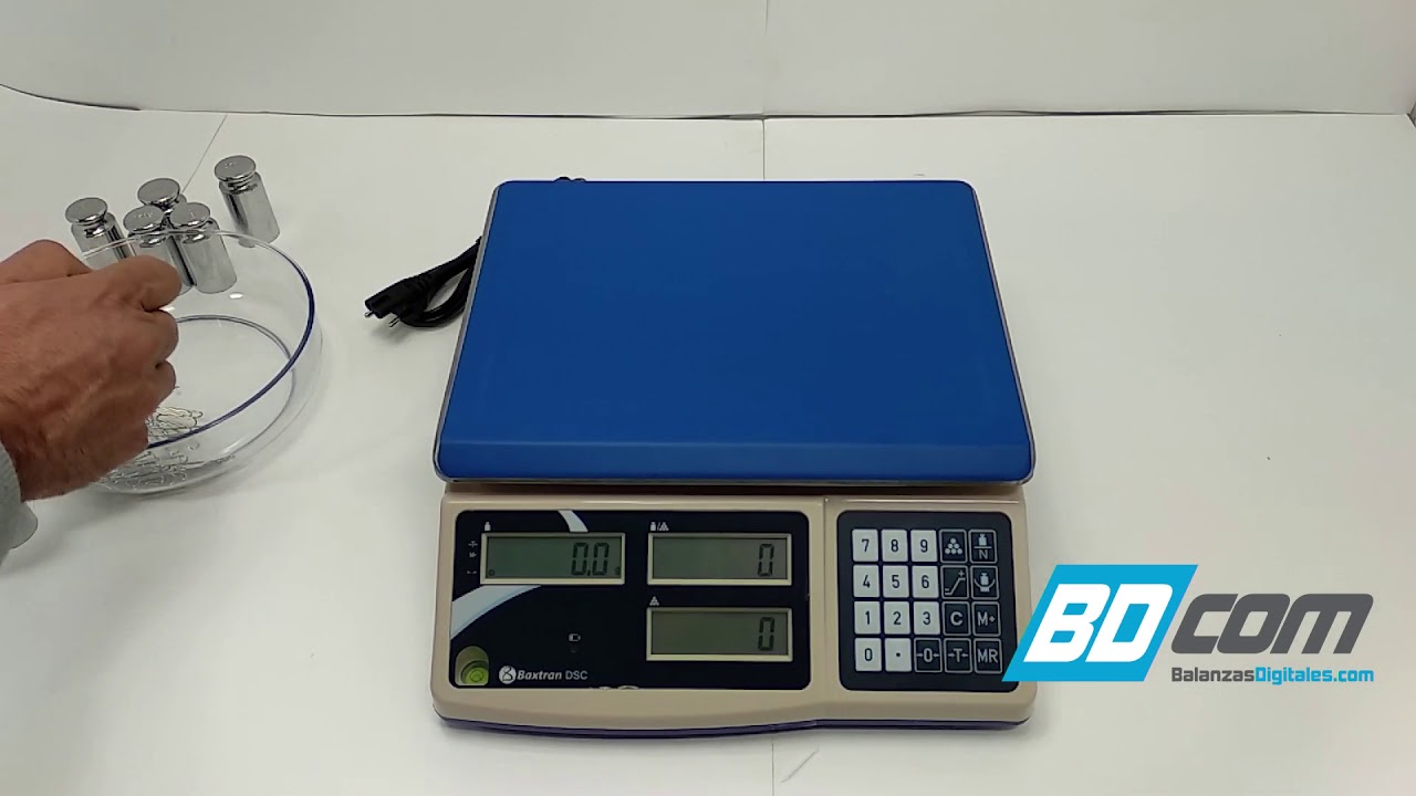 Balanza digital Certificada CE Baxtran BW Tamaño plato 29x21 cm Capacidad y  Precisión 3kg x 1g