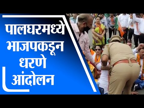 Palghar | अमरावती हिंसेच्या निषेधार्थ पालघरमध्ये भाजपकडून धरणे आंदोलन - tv9