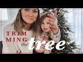Decorating our Antique + Heirloom Christmas Tree