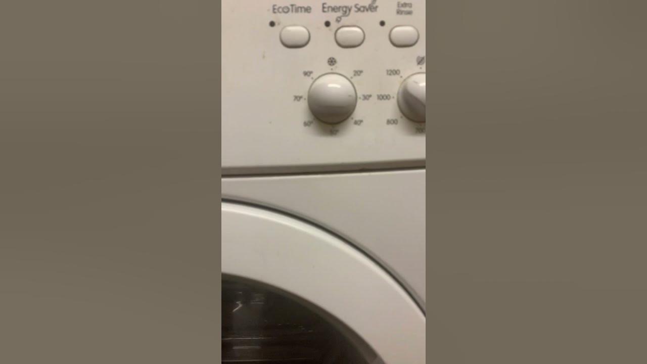 Washing machine lights & sounds indesit washingmachine YouTube