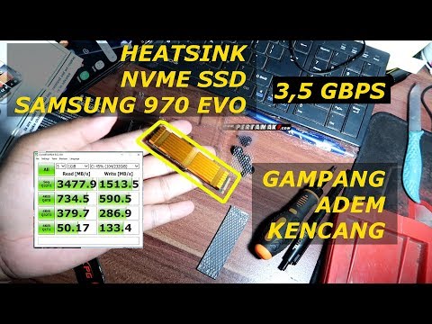 Pasang HEATSINK NVME SSD SAMSUNG 970 EVO