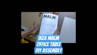 IKEA Malm Office Table | Full assembly #diy #ikea #officetable