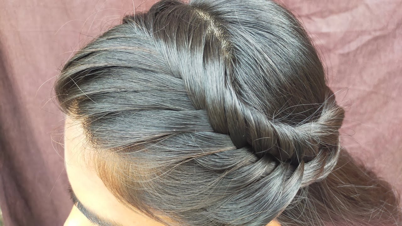 Khajuri choti#french choti# girlish bun - Silk Beauty Parlour | Facebook