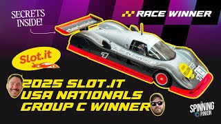 Race Winner: 2025 Slot.it Nationals Group C Race Winner (Jaguar XJR10 slot car)