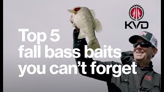 Top 5 fall bass fishing baits you can't live without - KVD fishing tips