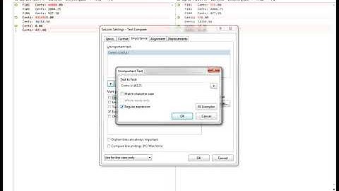 Beyond compare ignore unimportant