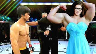 PS5 | Bruce Lee vs. Muscular Model Wanita (EA Sports UFC 4)