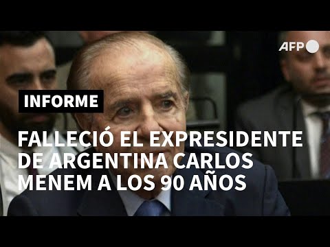 Fallece el expresidente argentino Carlos Menem a los 90 años | AFP