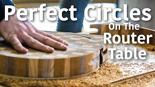 Router Table Circle Jig - Making A Round Cutting Board