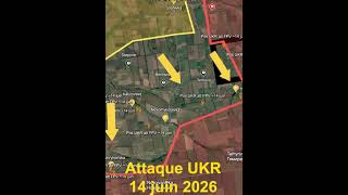 Ukraine 14/06/26 : Attaque UKR sur le front de Dnipro #conflitsencartes #ukraine #conflitukraine