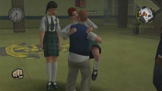 BULLY | Jimmy Kissing Angie and Christy at the same time! (PS3 1080p)