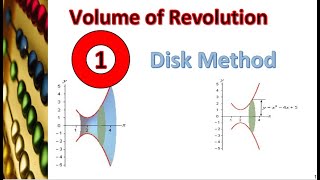 volume of solids of  Revolution - part(1)  disk method لطلبة الجامعات