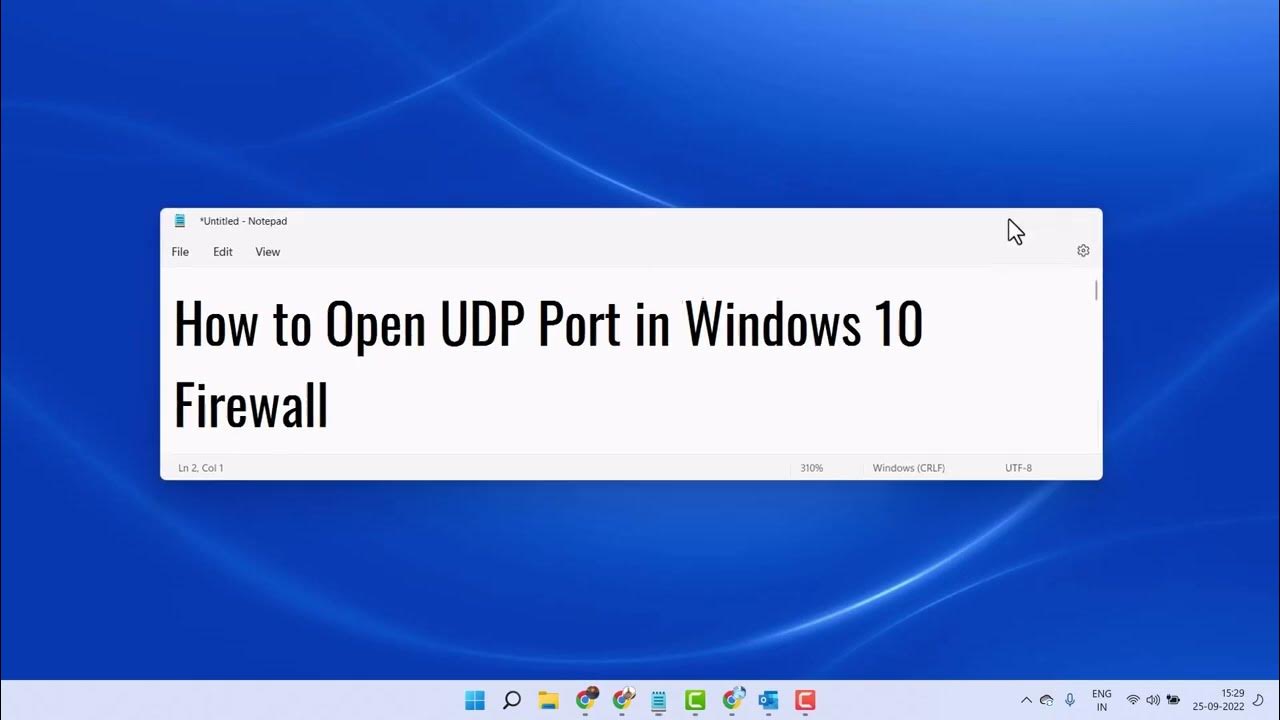 how-to-open-udp-port-in-windows-10-firewall-youtube