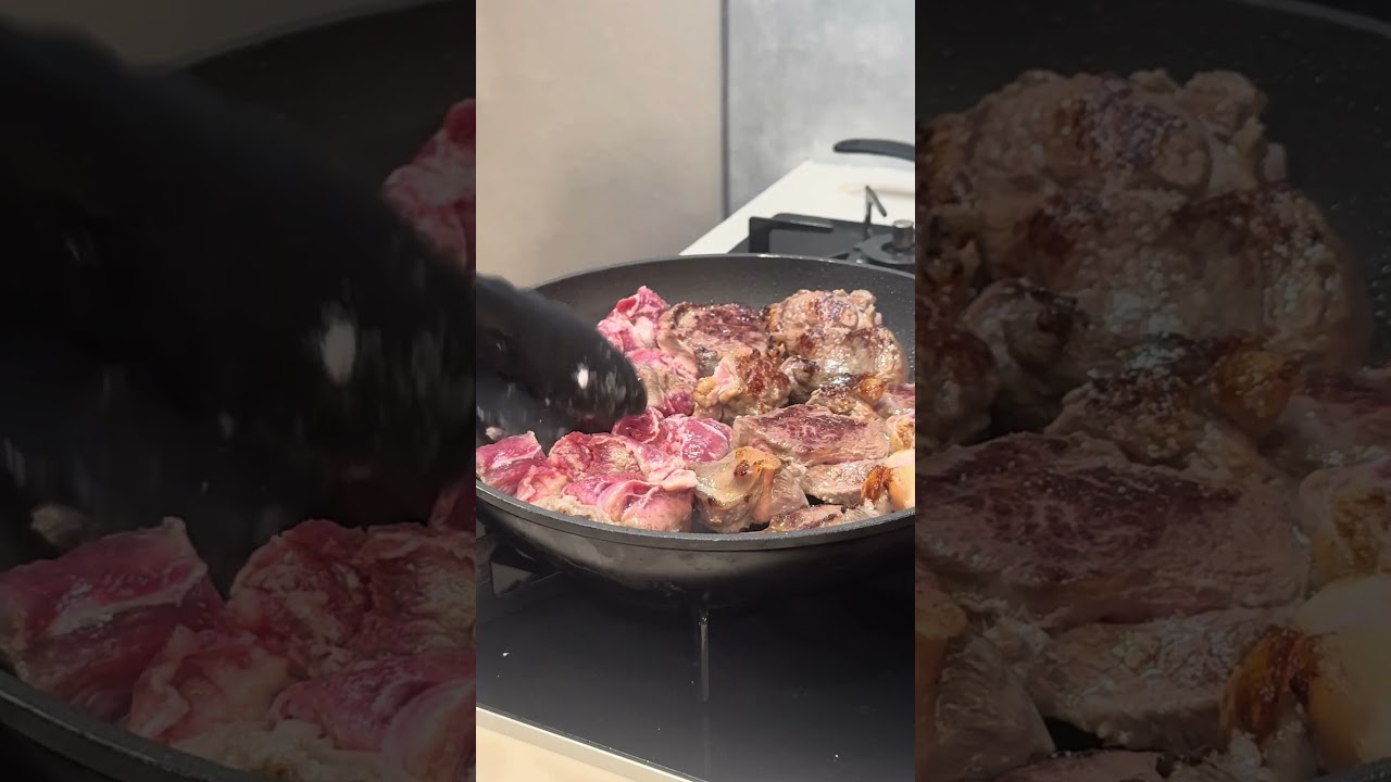 妻の友達が来るのでビーフシチューを仕込む