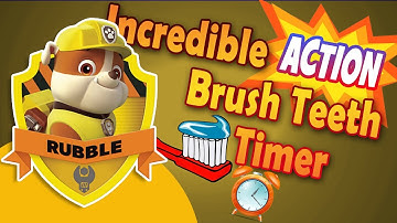 Incredible Action Timer Paw Patrol - Rubble