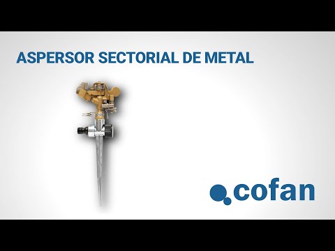 Cómo utilizar e instalar el Aspersor Sectorial de Metal | Cofan Jardinería