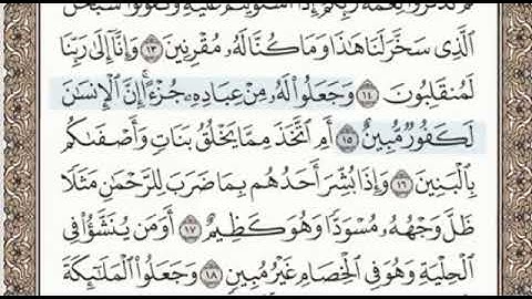 سورة الزخرف الصفحة 490 الشيخ محمد صديق المنشاوي