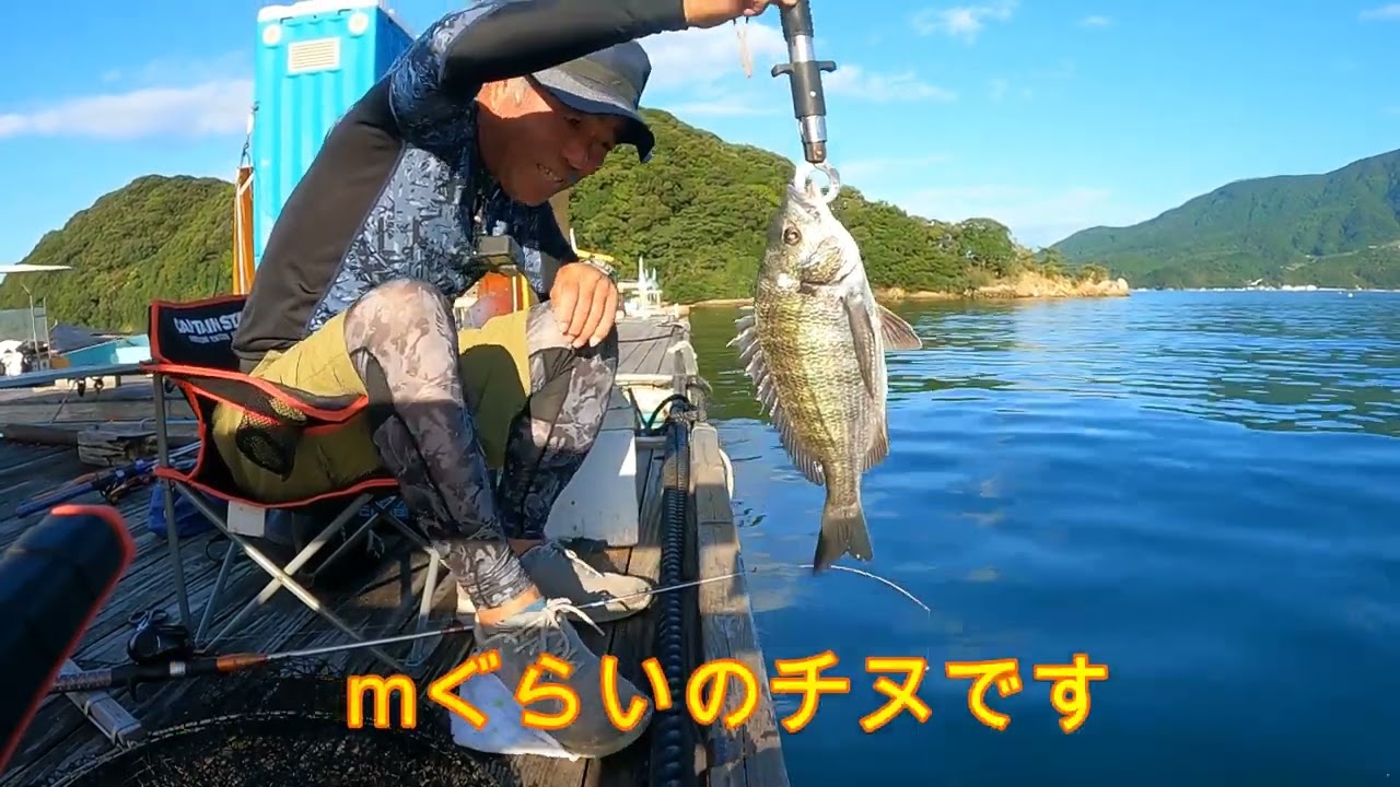 朝からいそがしいイカダ釣り