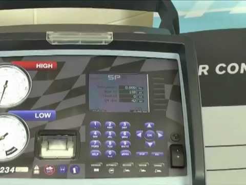 Robinair AC1234-8 - Setup and Functions - YouTube