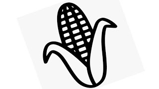 corn drawing for beginners easy || #trending