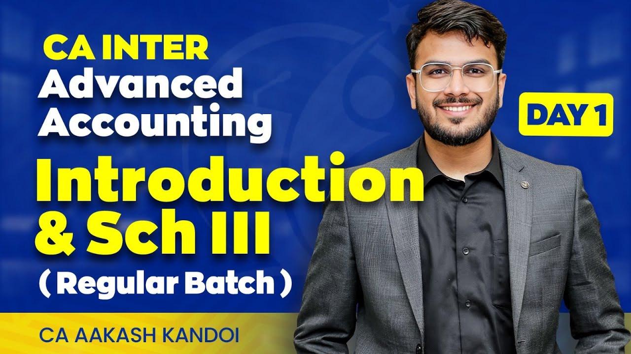 Day 01 Advanced Accounting Regular Batch Sep