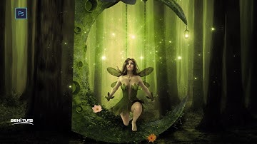 Photoshop Glow - Forest Fantasy Photo Manipulation