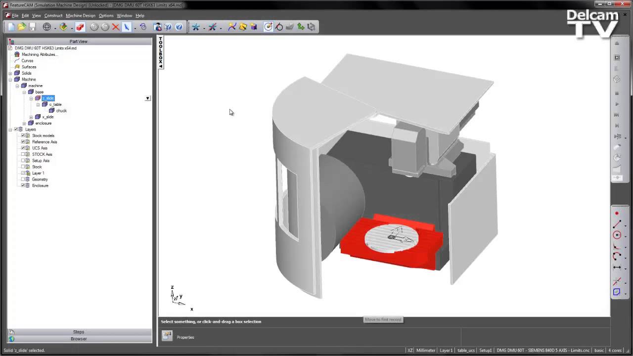 Что нового в FeatureCam 2015,  - Milling Machine Limits   FeatureCAM 2015 R3