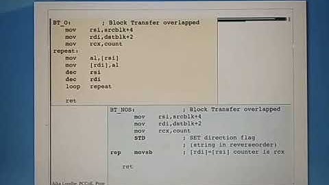 Block Transfer Overlapping