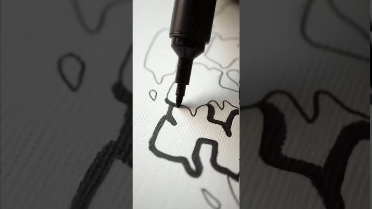 Cool Grafiti Draw With Compass And Marker 