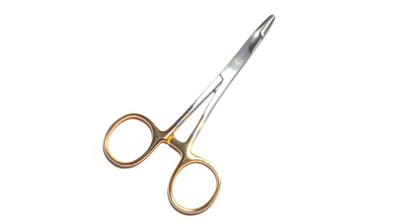 Dinsmores Curved Fishing Forceps 5" inch disgorger scissors 
